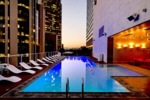 luxury hotel pool